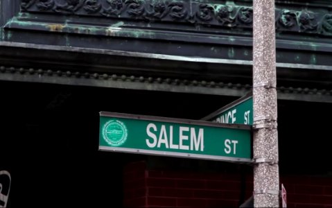 Boston Salem street sign photo