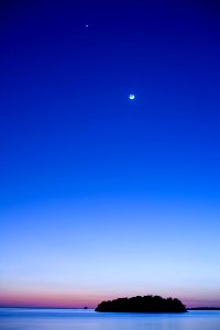 SUN Flamingo Cresent moon, NPSPhoto, ttaylor, 2009