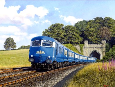 TRAIN E BR CLASS 251 BLUE PULLMAN EARLY 1960's BY MALCOLM ROOT