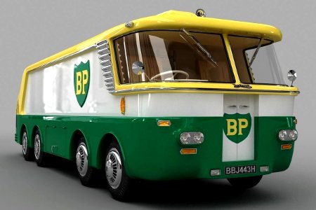 TRUCK T LEYLAND 042AD LEYLAND DROMEDARY BASED THOMPSON BP TANKER 1958 CAD DRAWN MODEL BY Volker Pohlan