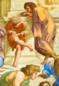 Escuela de Atenas (fragmento)