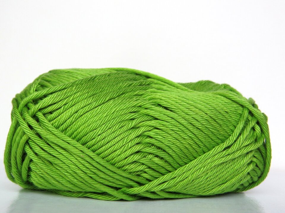 Crochet green cotton