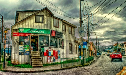 Casa esquina. Castro - Chiloé - Chile.
