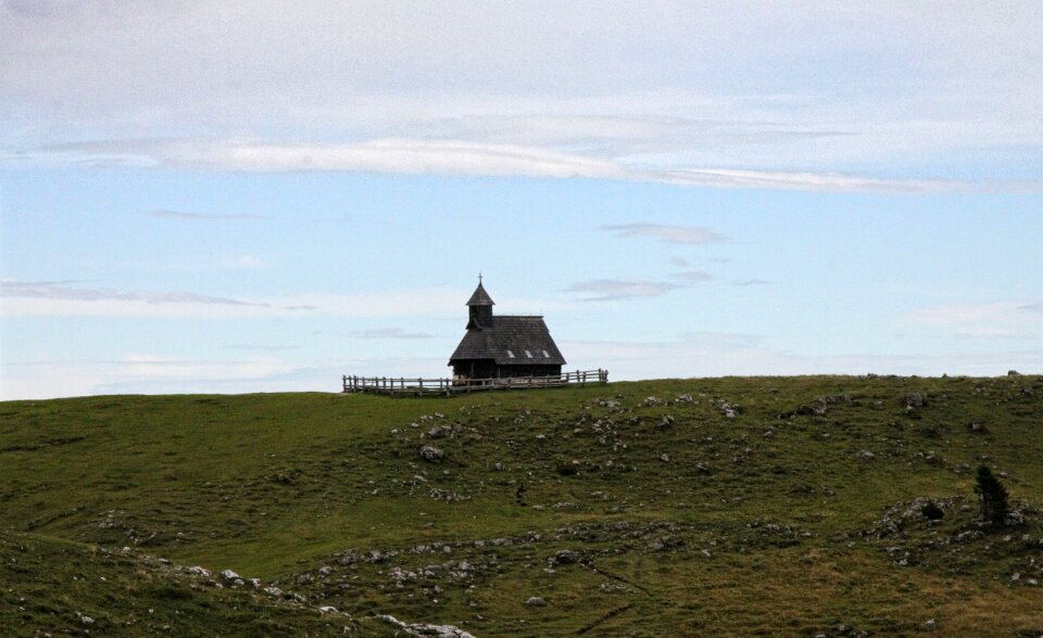 Hills countryside farm