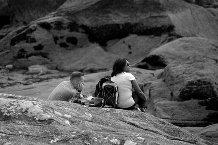 Friends free image black and white