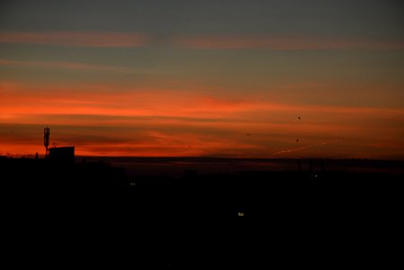 Red sunset photo