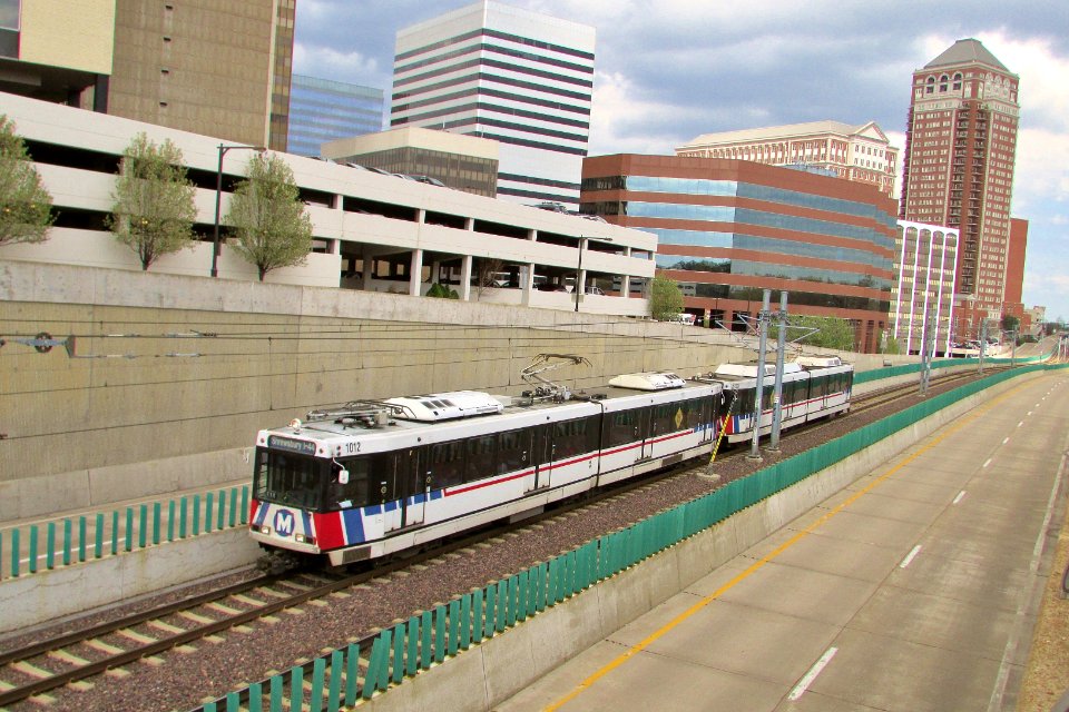 MetroLink in Downtown Clayton