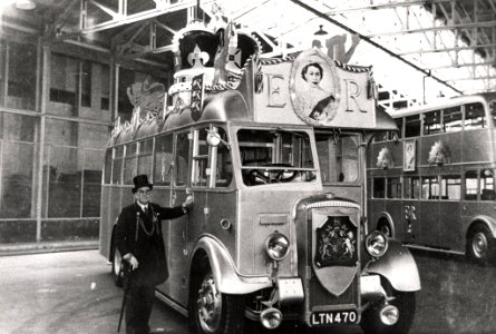 037312:Coronation buses Newcastle upon Tyne Unknown 1953 photo