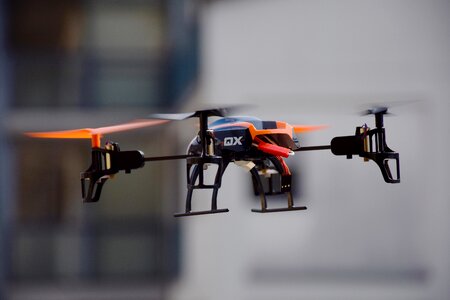 Quadrocopter toys rotors