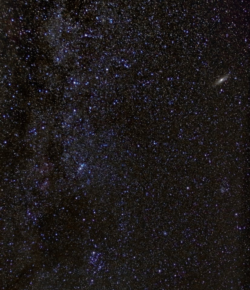 Cassiopeia h+xhi Andromedagalaxie