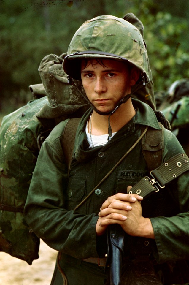 Public Domain: Marine in Da Nang, Vietnam by Unknown Photographer, August 1965 (NARA)