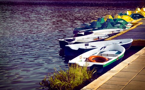 Lake boats water