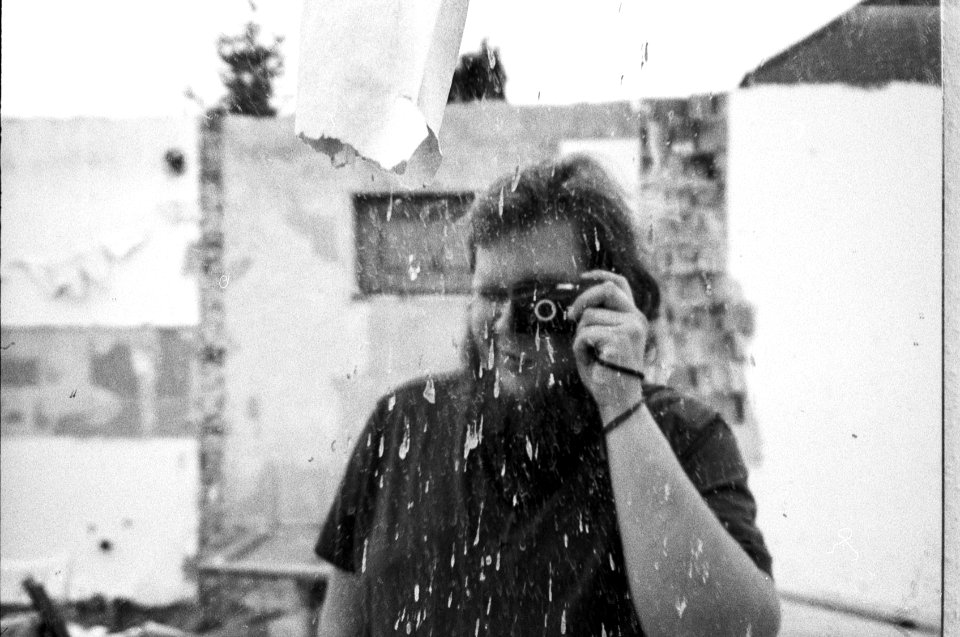 selfie in ruins