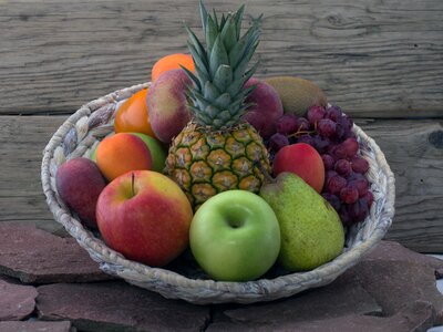 Tropical fruits basket fruit