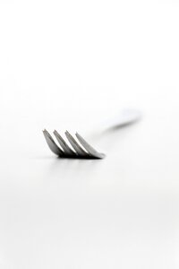 Metal tableware close up