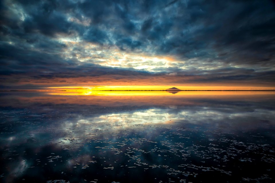 Sunset over Izembek Lagoon