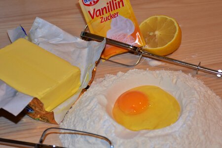 Egg butter lemon photo