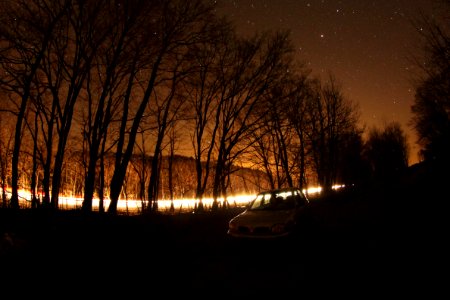 in the dark near Esztergom