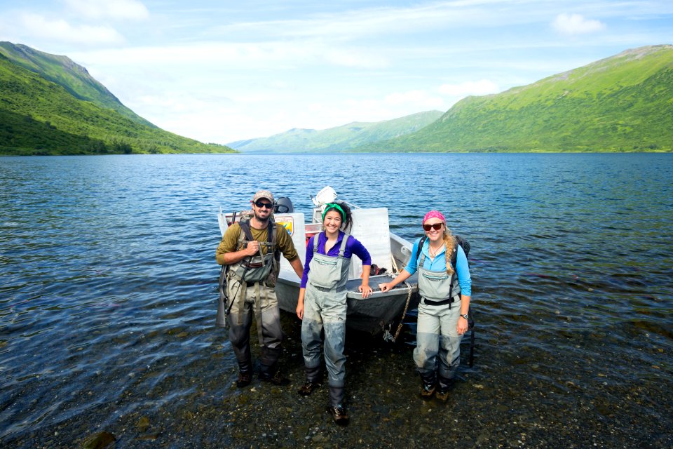 Bear/Salmon research crew