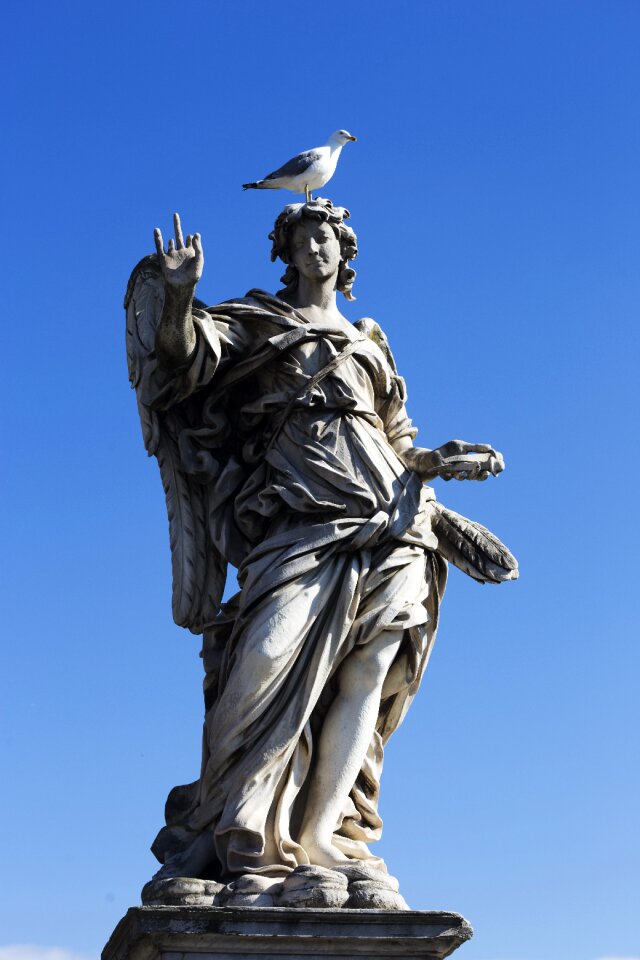 The vatican holy angel castle sculpture