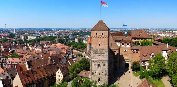 Middle ages panorama tower photo
