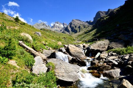 Alps nature cascade photo
