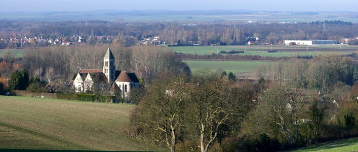 Church landscape panoramic