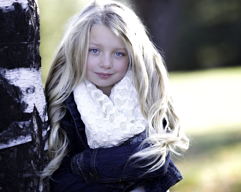 Beauty girl model hair
