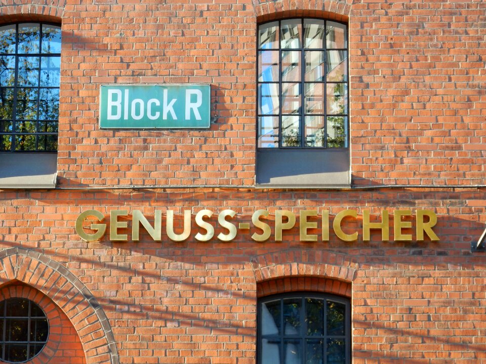 Red building old speicherstadt