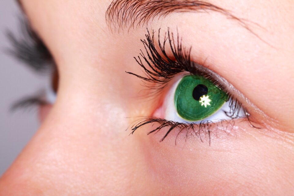 Woman women's day green eyes