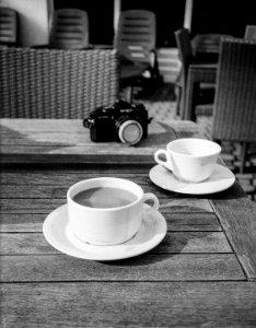 coffee and tea and film photo