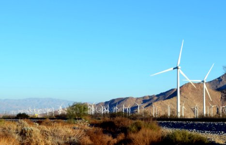 Wind energy near Palm Springs photo