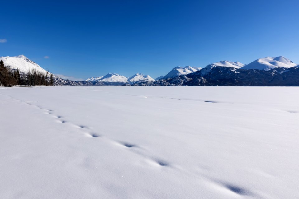 Kenai Mountains across Skilak Lake