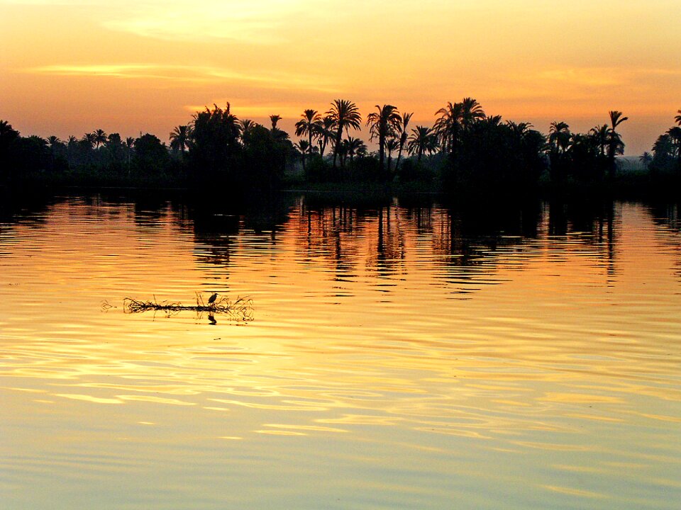 Sunrise colors river