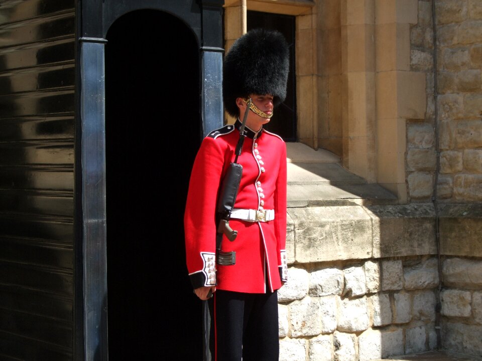 Red man foot guards