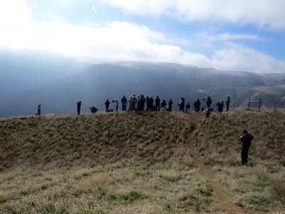 Pasadena Young Birders Club, along with conservation partners at Bitter Creek to view release of California condor. Photo by Anthony Prieto