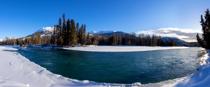 Snowy scenes along the Kenai River