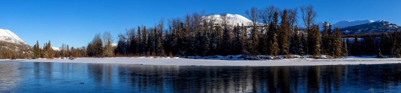 Snowy scenes along the Kenai River