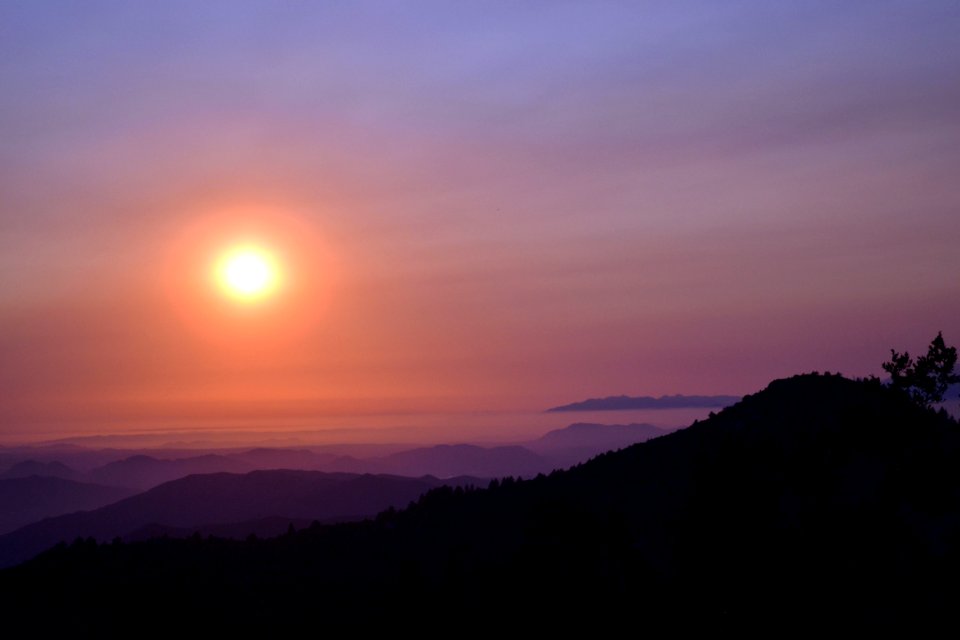 Sunset in San Bernardino National Forest
