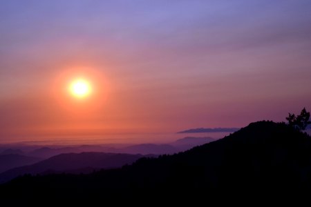 Sunset in San Bernardino National Forest photo
