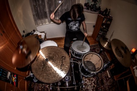 Drum training on fisheye