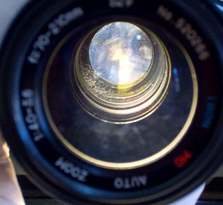 TRON MC AUTO ZOOM 1:4.0-5.6 F=70-210MM depois de limpa