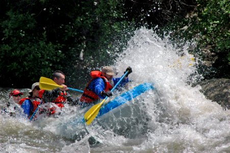 Whitewater rafting on Stanislaus National Forest photo