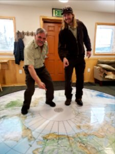 Map of the Arctic Circle