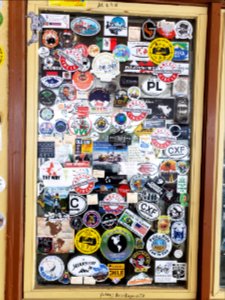 Window of stickers