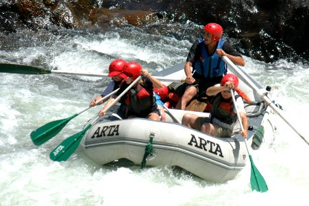 Whitewater rafting on Stanislaus National Forest photo