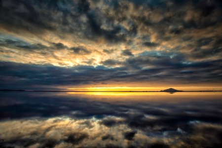 Izembek Lagoon at sunset