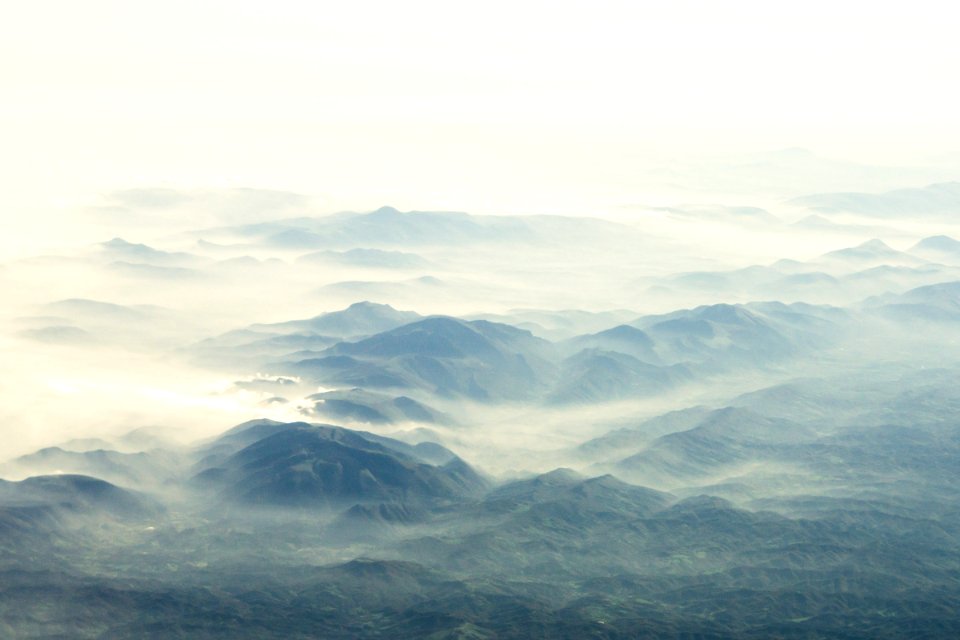 Apennine mountains from above