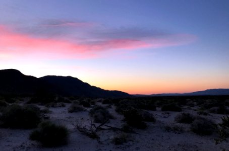 Sunrise at Anza Borrego Desert State Park