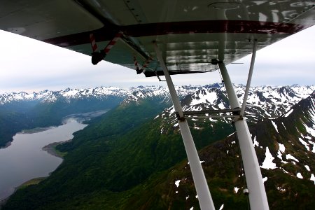 Flying west photo